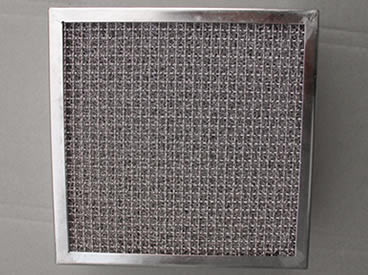 स्टील फ्रेम के साथ स्तरित बुना हुआ जाल और crimped जाल ग्रीस हुड फिल्टर बनाने के लिए प्रयोग किया जाता है